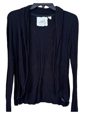 Anthropologie Angel Of The North Black Women's Cardigan